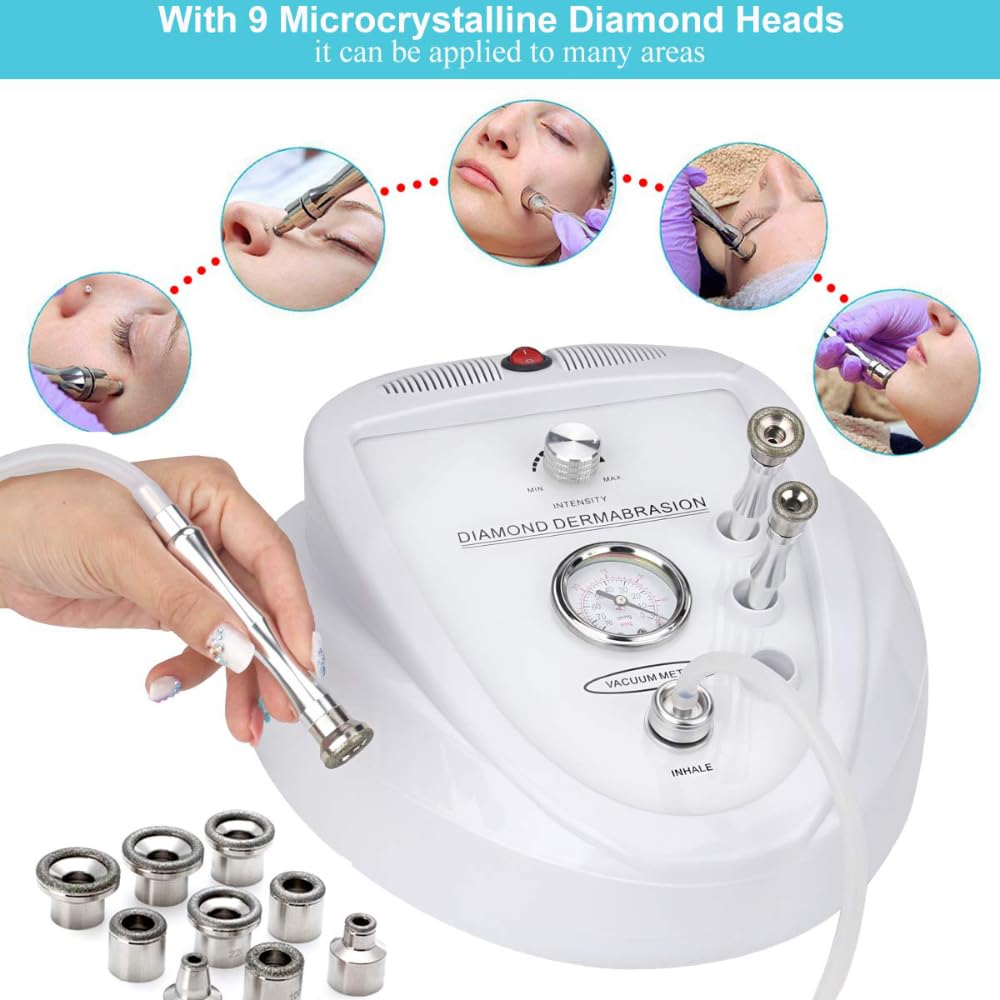 Diamant Microdermabrasion Maschine, Professionelle mikrokristalline Peeling Ausrüstung, Saug 65-68 cmHg, Haushalts Gesichtspflege Ausrüstung