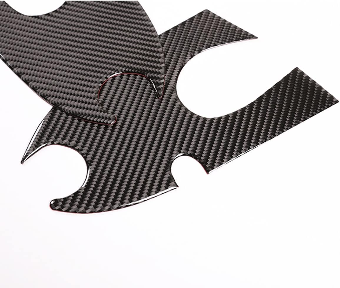 for Mercedes-Benz Smart 2016-2021 Real Carbon Fiber (Soft) Outer Door Bowl Panel Decorative Sticker Car External Accessories