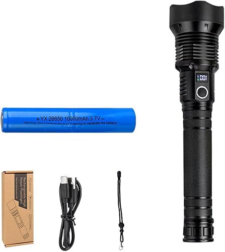 Miniatura 8 de Linterna de flash recargable, 2000 lúmenes, linterna táctica con zoom con 5 modos, linterna portátil impermeable IP46, regalos para el hogar de
