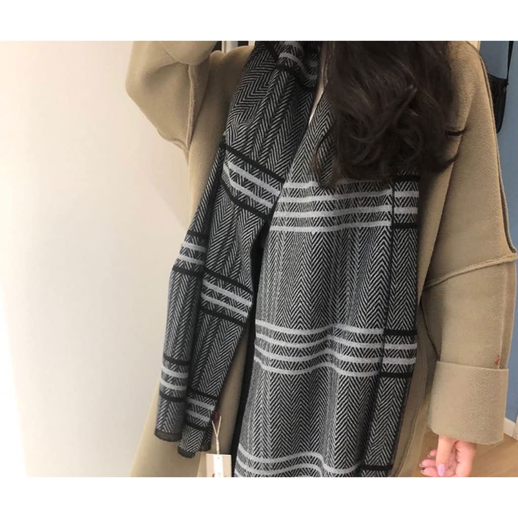 Sciarpa Aringbone Plaid Sciarpa Sciarpa Uomo Donne Imitazione Cashmere Sciarpe di avvolgimento caldo for autunno Scialli invernali Sciarpe Dual-Uso Scialle