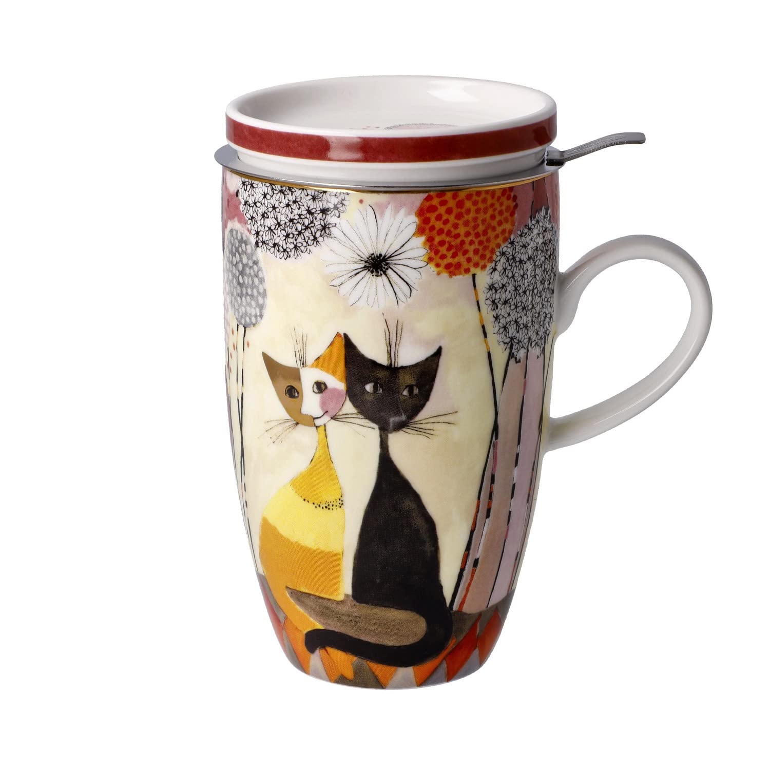 2er Set Rosina Wachtmeister Teetassen SOFFIONI & SOTTOSOPRA 450ml Goebel