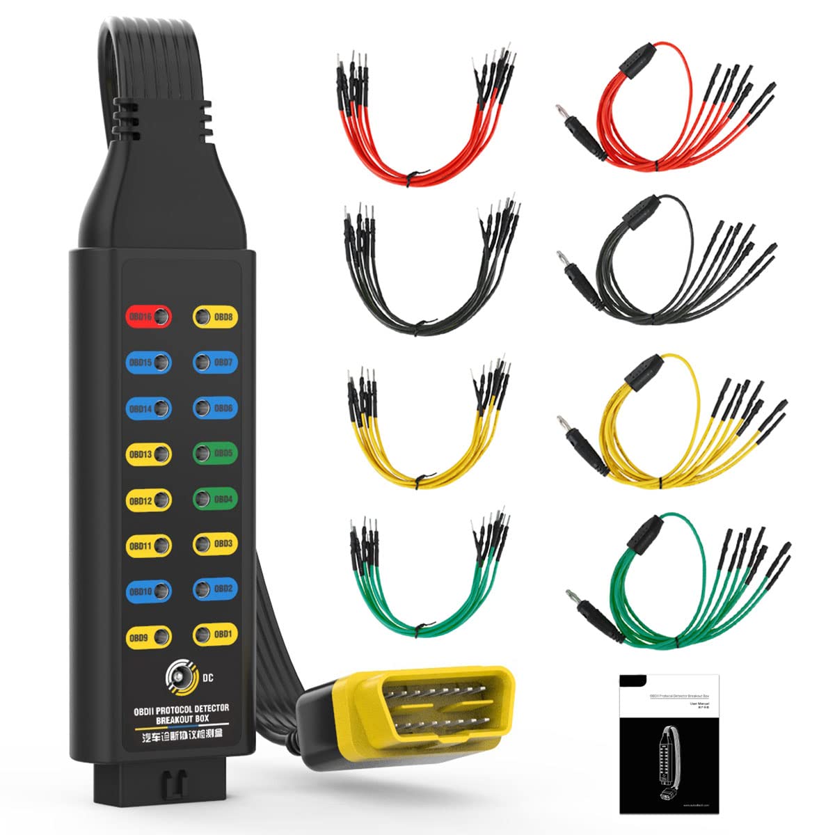 Buy OBD2 Breakout Box CAN Bus Breakout Box with Universal Wire Jumper