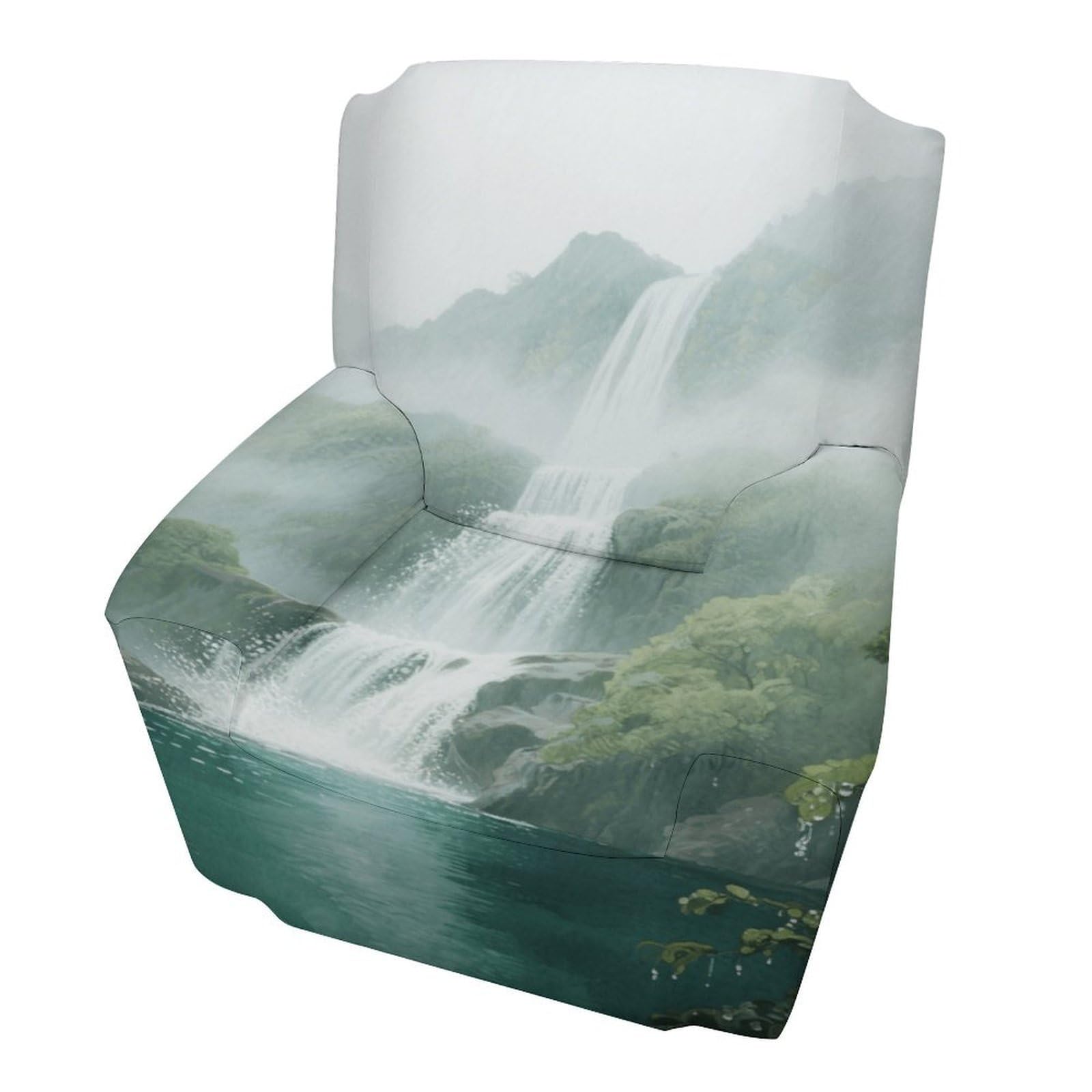 Fekiloot Style Mountain Waterfall Couch Cover Sofa Cover Sofa Slipcover