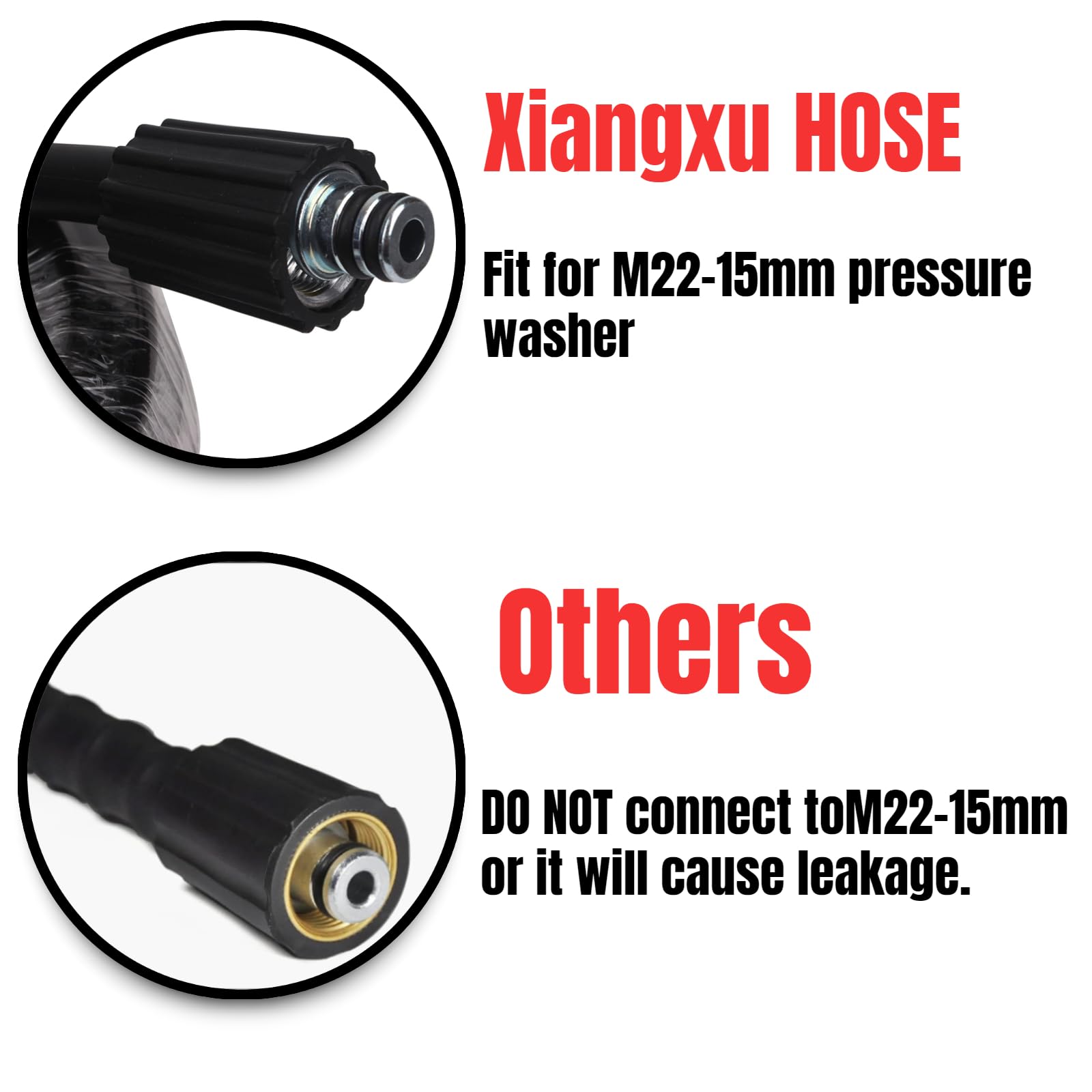 Amazon.co.jp: xiangxu 25フィート 5800 PSI 高圧洗浄機ホース