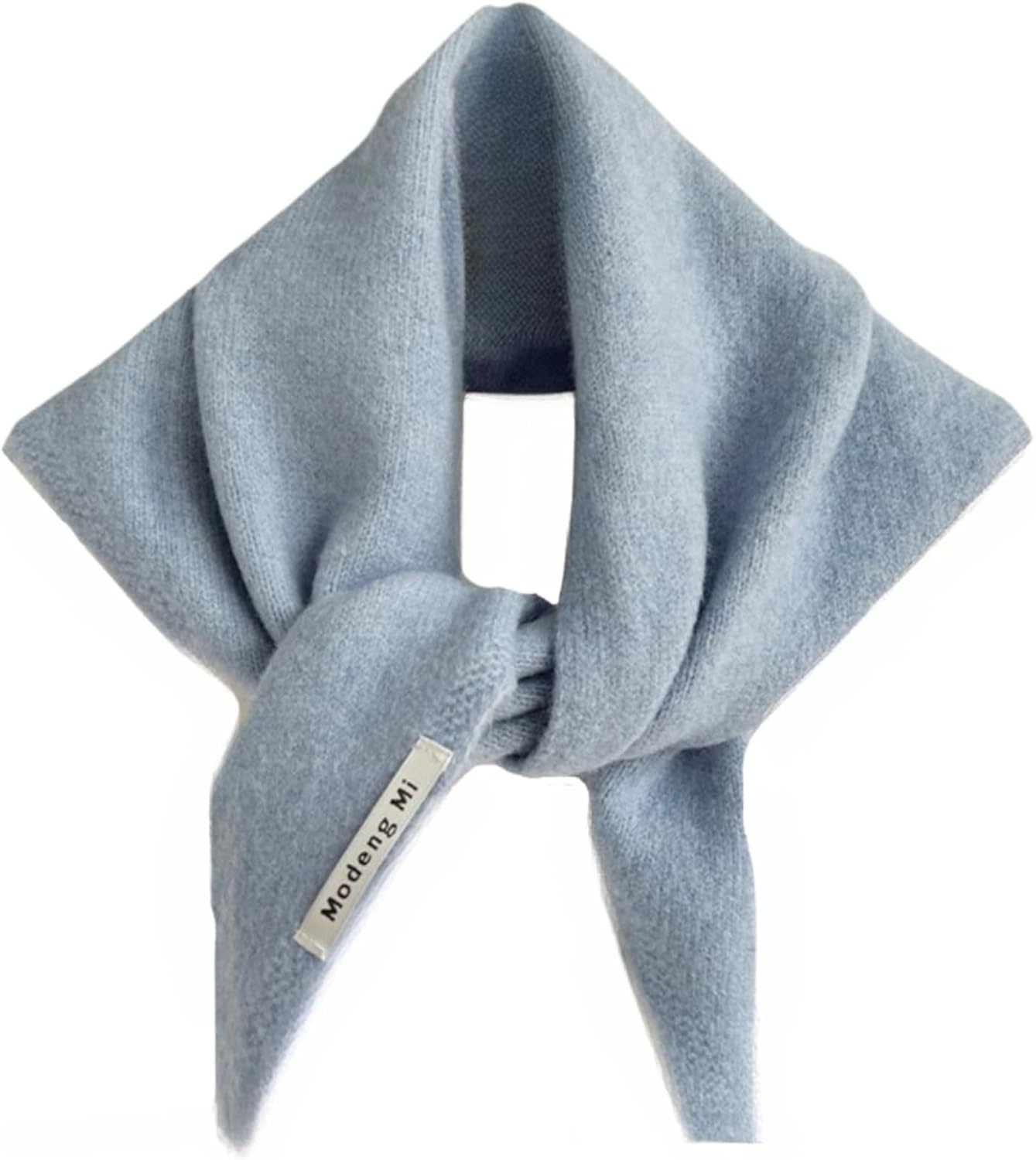 TYATVS Knitted Triangle Scarf for Women Y2k Head Scarf Downtown Girl Aesthetic Accessories Streetwear Triangle Shawl