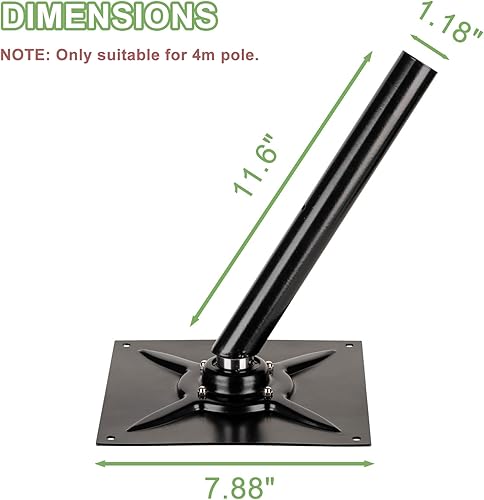 Miniatura 4 de Repelente de aves base universal protege las plantas de las aves colocando una cometa con un poste en la parte superior de la base repelente de