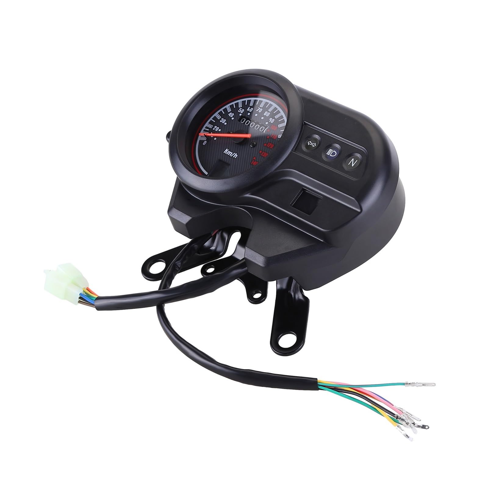 KNVBGG Speedometer Odometer Meter Motorcycle Speedometer Tachometer Instrument Moto Dashboard for Italika Ft125 Ft150 Grafito Dt150 Motorcycle Speedometer