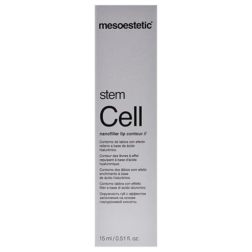 Miniatura 8 de Mesoestetic - Contorno de labios con nanofiller de células madre unisex, 0.5 onzas, color crema