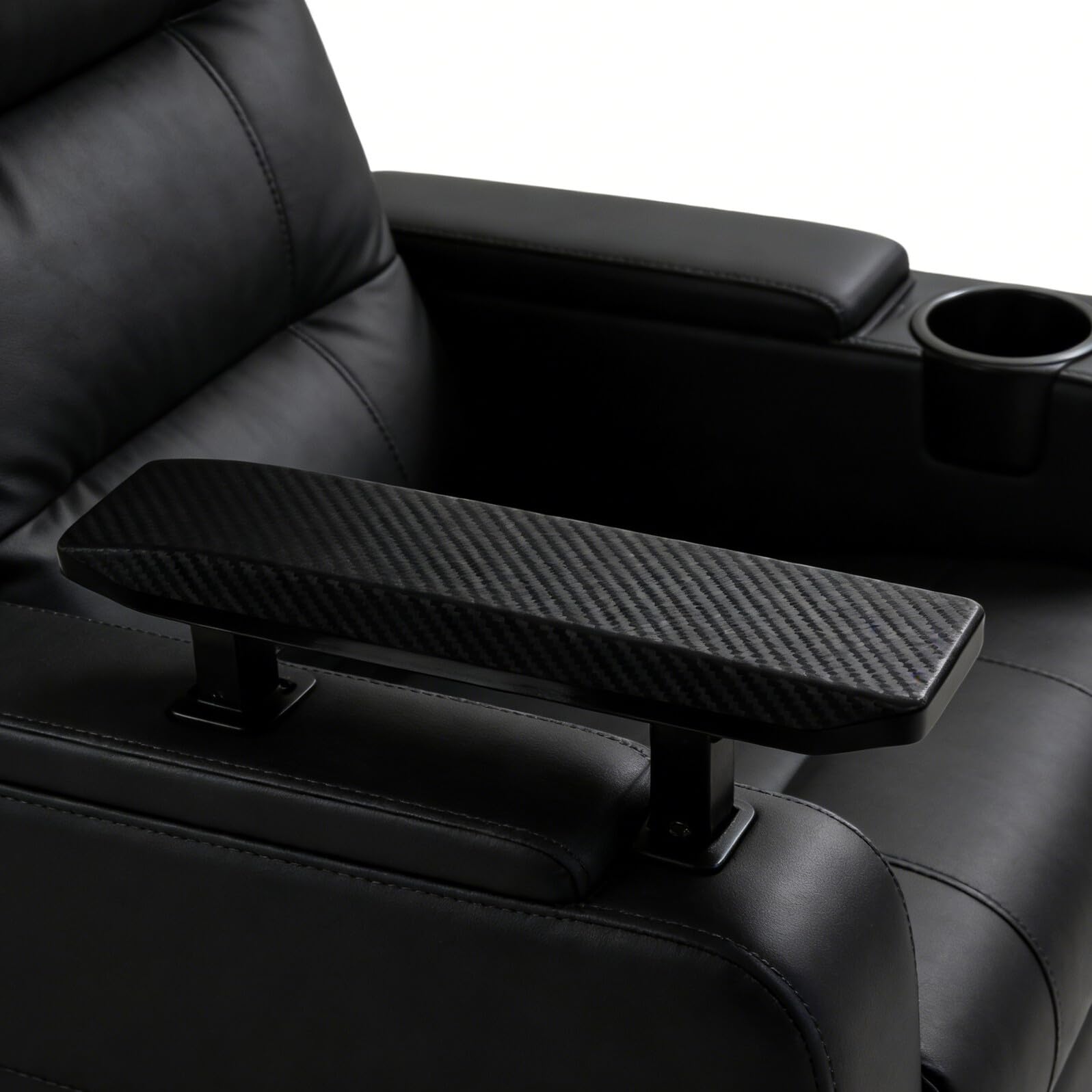 Reposabrazos Ergonómicos de PU Negro, 2 Piezas para Silla