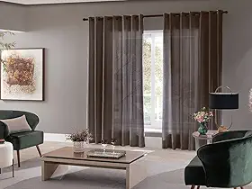 Cortina Sala Quarto Escritório Roma 300x220 Admirare Cor:Tabaco