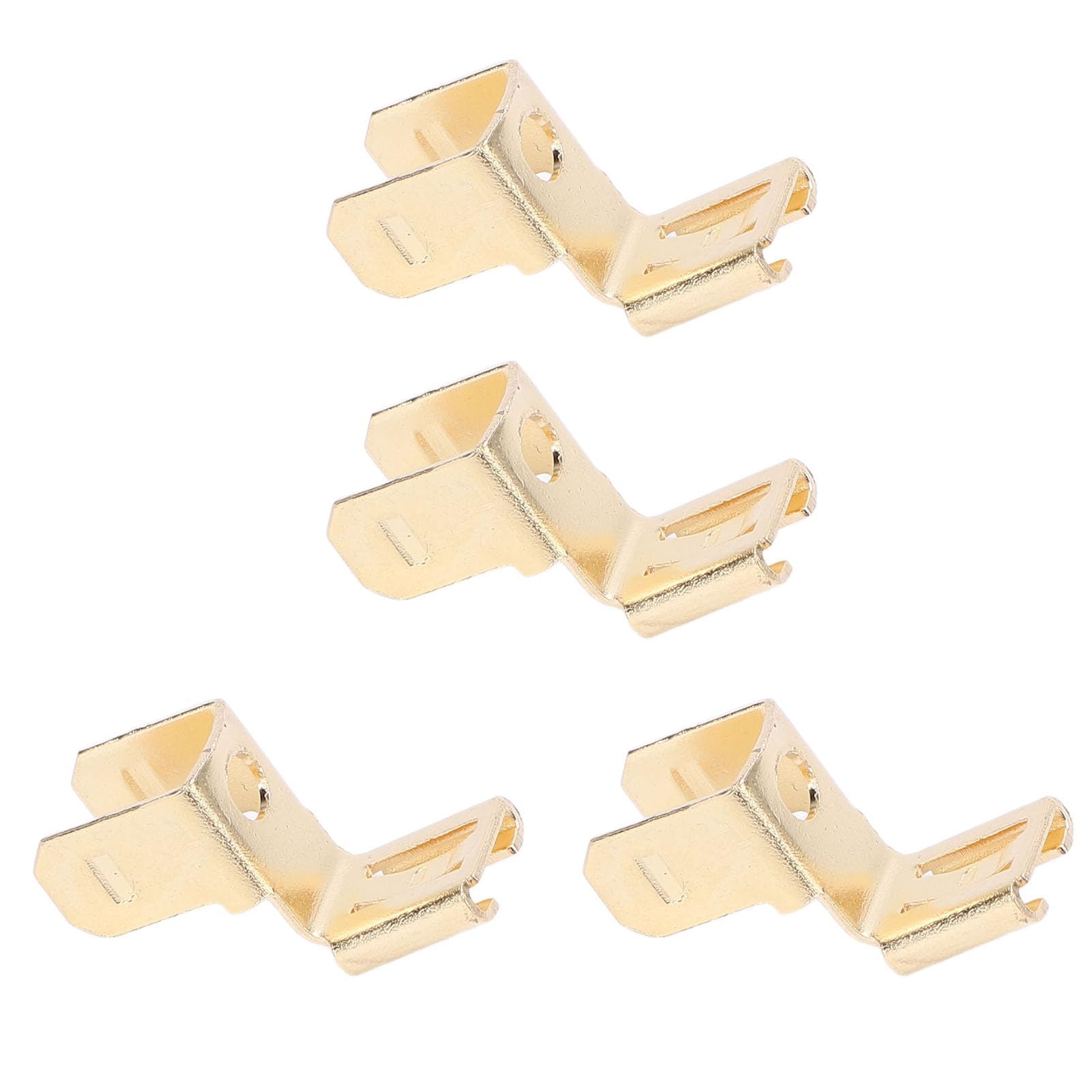 25x Flachsteckhülse 6,3 X 0,8 Mm – Unisoliert, CuZn, Für 2,5-4 Mm² Kabel, DIN 46340, Mit Rasthaken