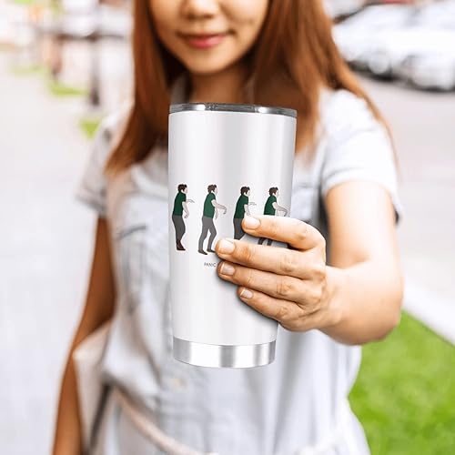 Miniatura 3 de Vaso aislado de acero inoxidable de 20 onzas, taza de té de niña de vino con pánico frío para caminar por la luna, taza de café helado, para el