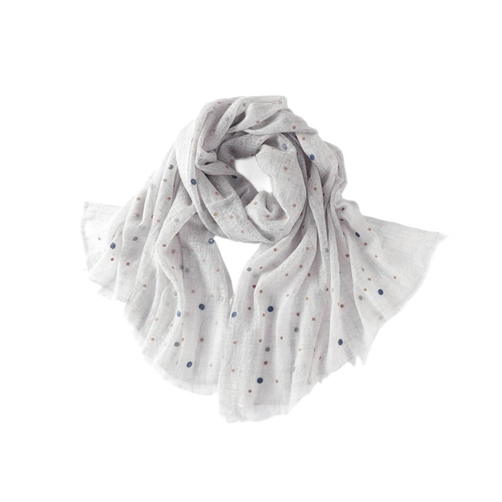 Scialle per donna Elegante sciarpa a pois, caldo scialle in cashmere for autunno e inverno da donna