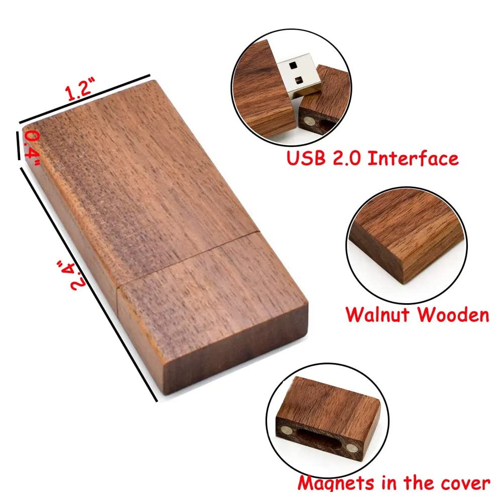 A Plus+ L'elegante collezione di 10 chiavette USB in legno personalizzate da 64GB