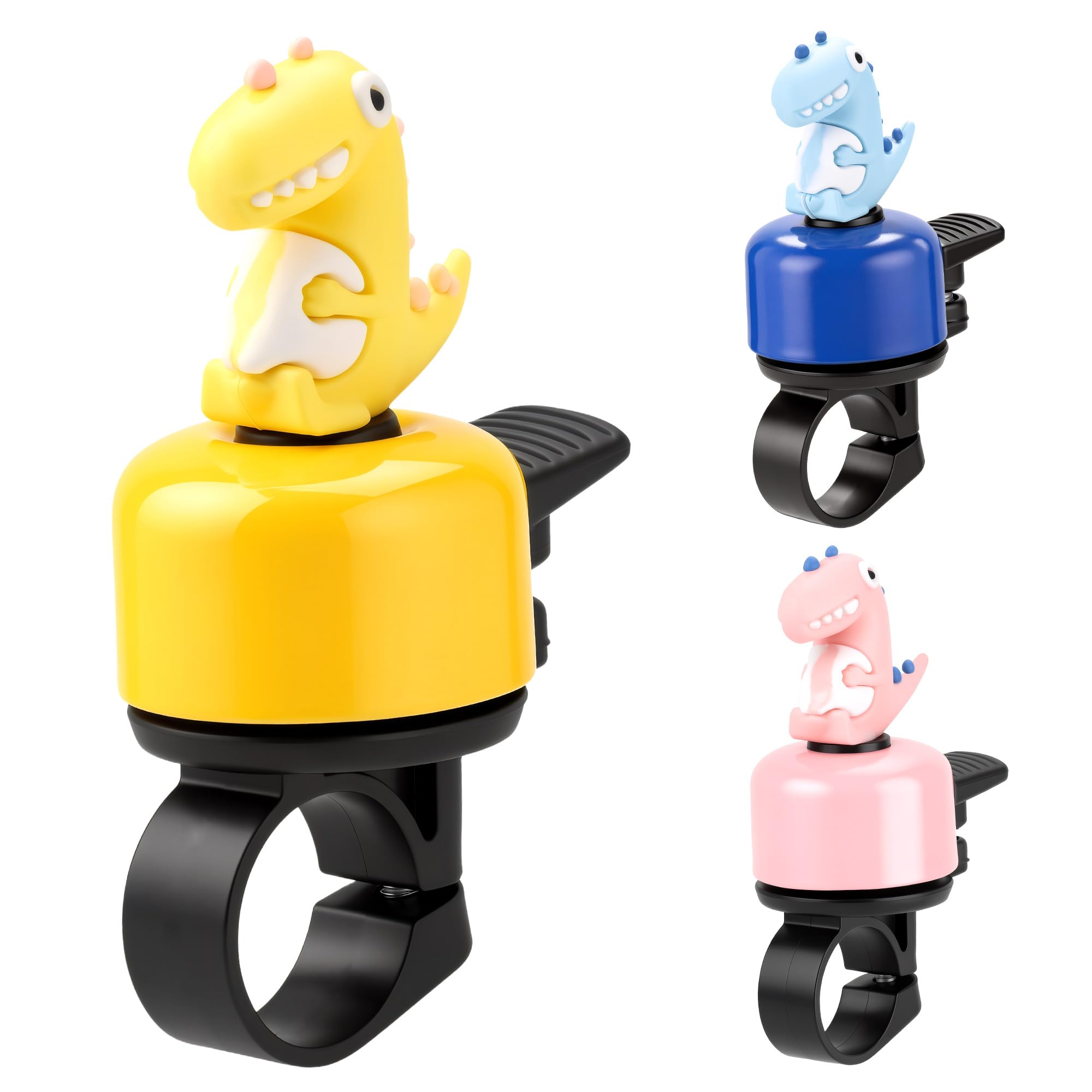 Hahorpa 3 Pack Kids Bike Bell, Waterproof Rustproof Bell for Kids Bike