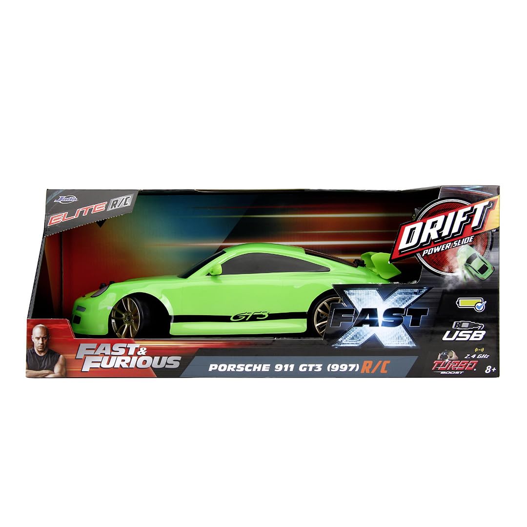Jada Fast & Furious RC Porsche 911 Drift 1:10, zielony