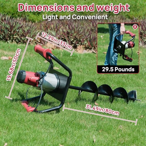 DC House 1500W Electric Post Hole Digger