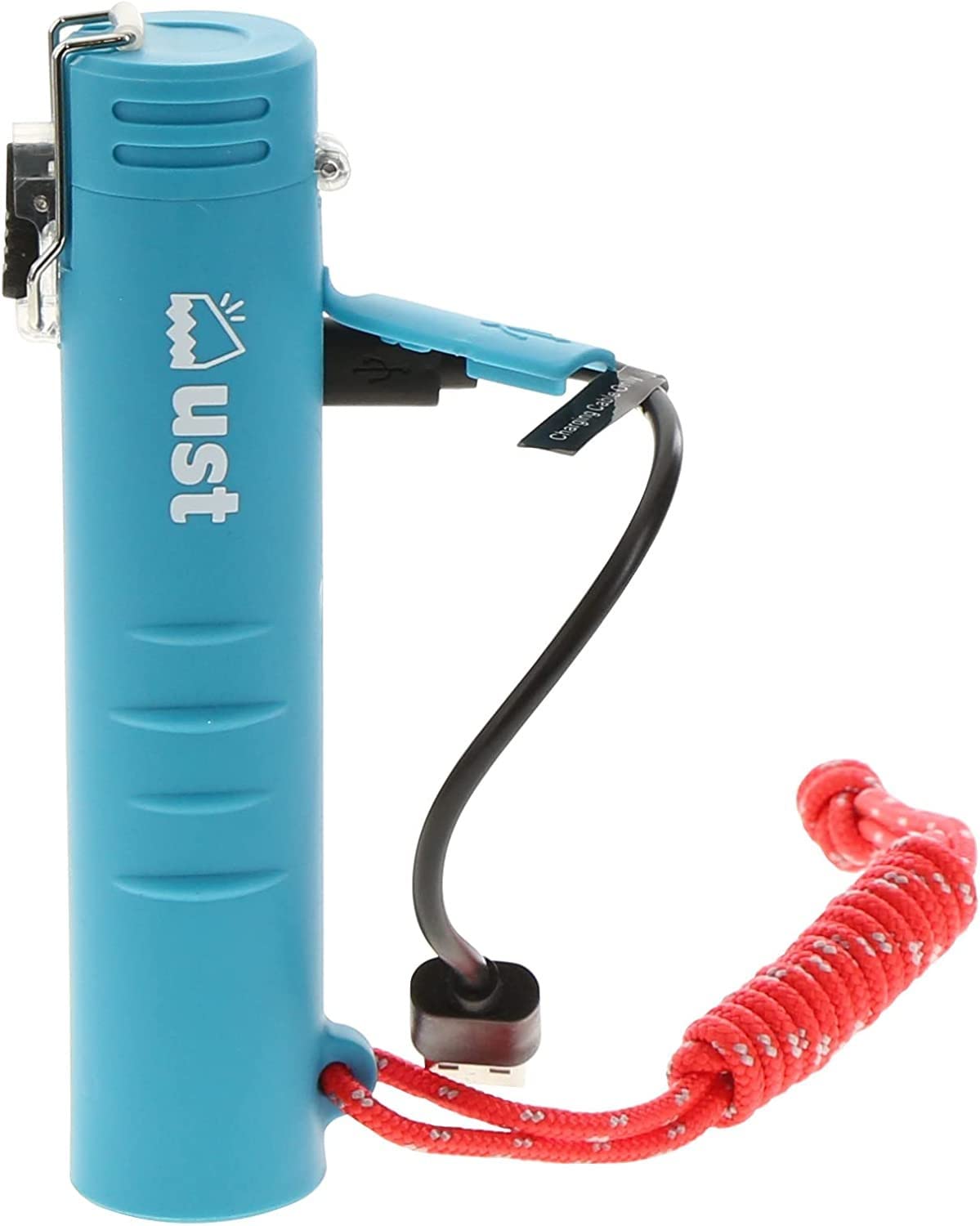 ust TekFire Charge Fuel-Free Lighter with a Lightweight, Rugged Construction, etc Outdoor Survival , Blue , 5.5