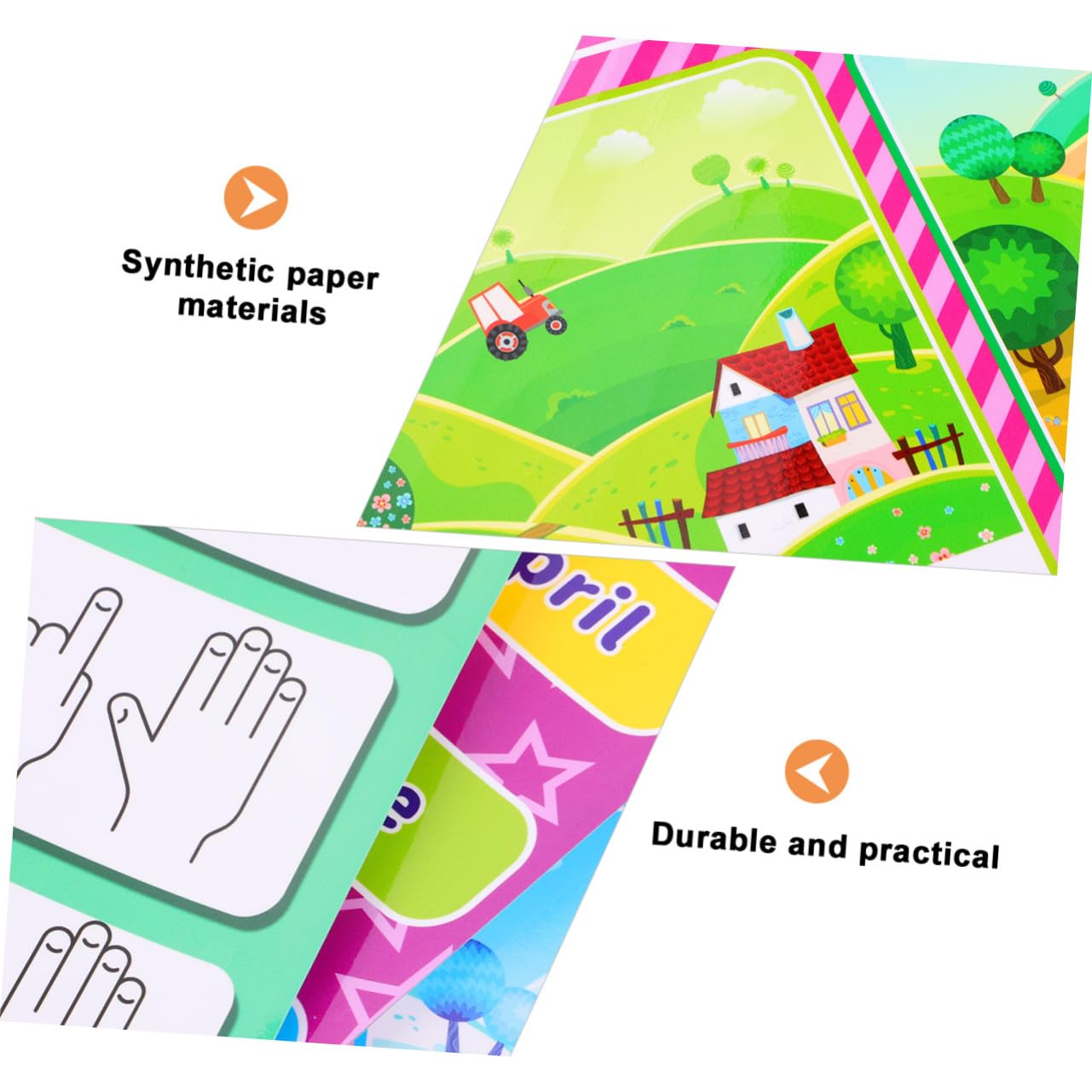 FUNOMOCYA 14 pièces Posters Éducatifs Autocollants pour Garçon Fille Affiches Murales Apprentissage Précoce Anglais Éducatives et Colorées pour Chambre et Classe