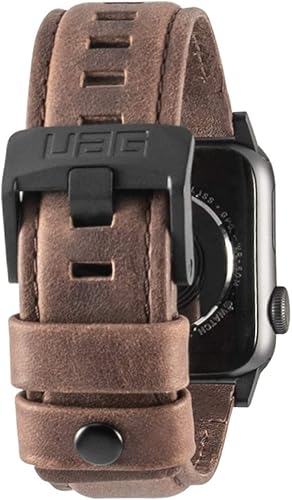 Miniatura 8 de URBAN ARMOR GEAR UAG - Correa compatible con Apple Watch de 42/41/1.575 in, iWatch Series 11/10/9/8/7/6/5/4/SE3/SE2/SE, correa de repuesto de cuero