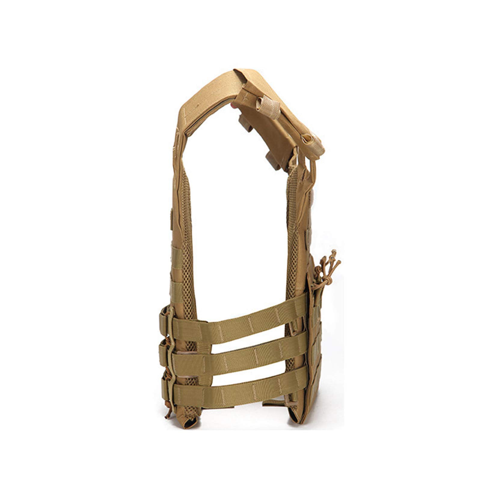 Blanketswarm Chaleco táctico, chaleco de combate de camuflaje ajustable, juego de campo Cs al aire libre, chaleco modular de asalto para entrenamiento de combate protector para adultos