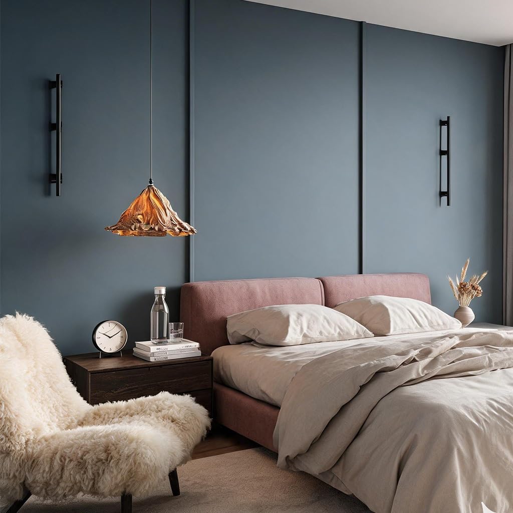 Żyrandol w stylu retro chińskim w kształcie liścia lotosu E27 w stylu Wabi Sabi z regulowanym oświetleniem Lampa wisząca Materiał żywica Nadaje się do sypialni jadalni i gabinetów