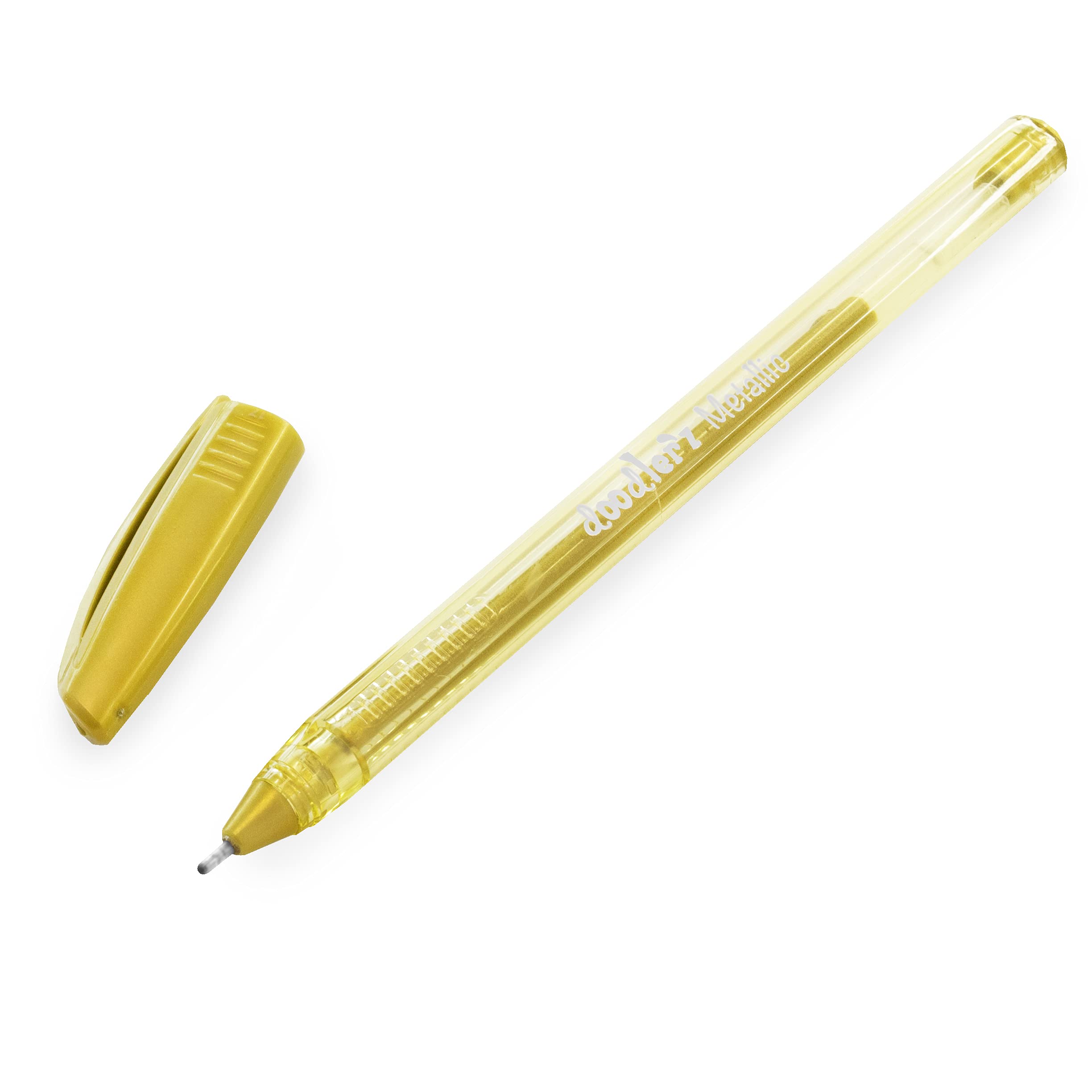 Zebra Doodler'z Metallic Stick Ballpoint Pen - 1.0mm - Gold Ink - Pack of 6 - Image 2