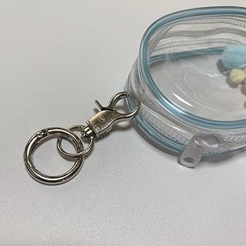 Amazon.co.jp: 《 小 水色 》 ぬいポーチ クリアポーチ 丸型 痛