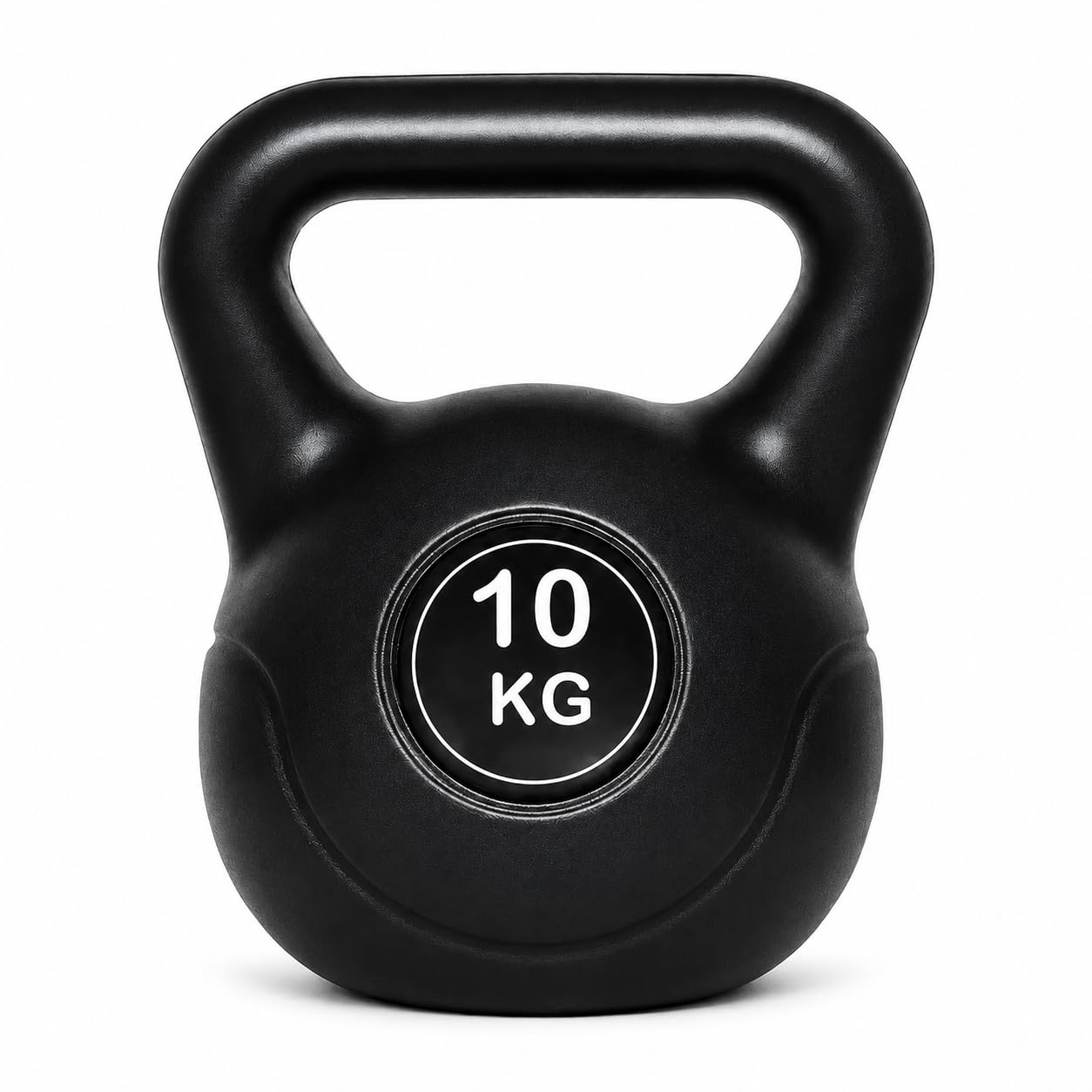 Kettlebell Weight Set - Vinyl & Cast Iron Kettlebells - 4kg to 20kg - Gym Fitness Workout Equipment for Strength Training (Vinyl Black, 10 KG)