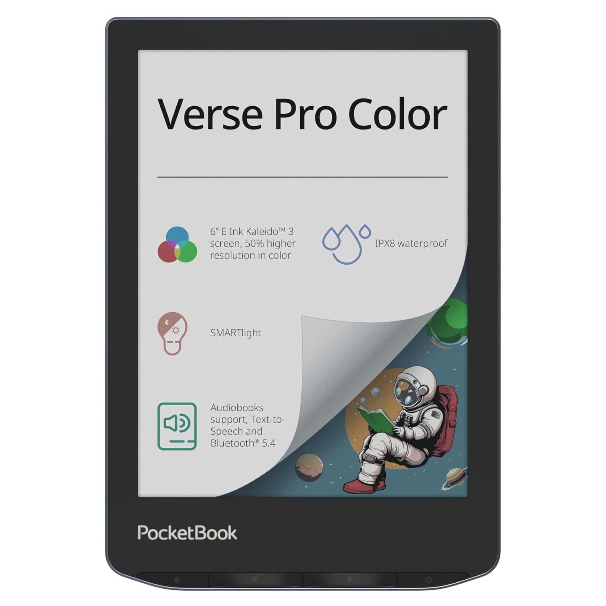 PocketBook Ebook Verse Pro Color 634 6 E-Ink Kaleido 3 16GB Wi-Fi