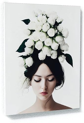 Sense Canvas Arte en lienzo con 12 flores de mujer, decoración del hogar, póster impreso, pintura grande, 30 x 40  0.75 pulgadas