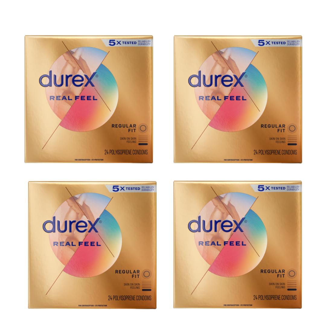 Amazon.com: Durex Avanti Bare Real Feel Condoms, Non Latex Lubricated Condoms for Men with Natural Skin on Skin Feeling, FSA & HSA Eligible, 24 Count (Packaging May Vary) (Pack of 4) : Amazon.com: Durex Avanti Bare Real Feel Condoms, Non Latex Lubricated Condoms for Men with Natural Skin on Skin Feeling, FSA & HSA Eligible, 24 Count (Packaging May Vary) (Pack of 4) :