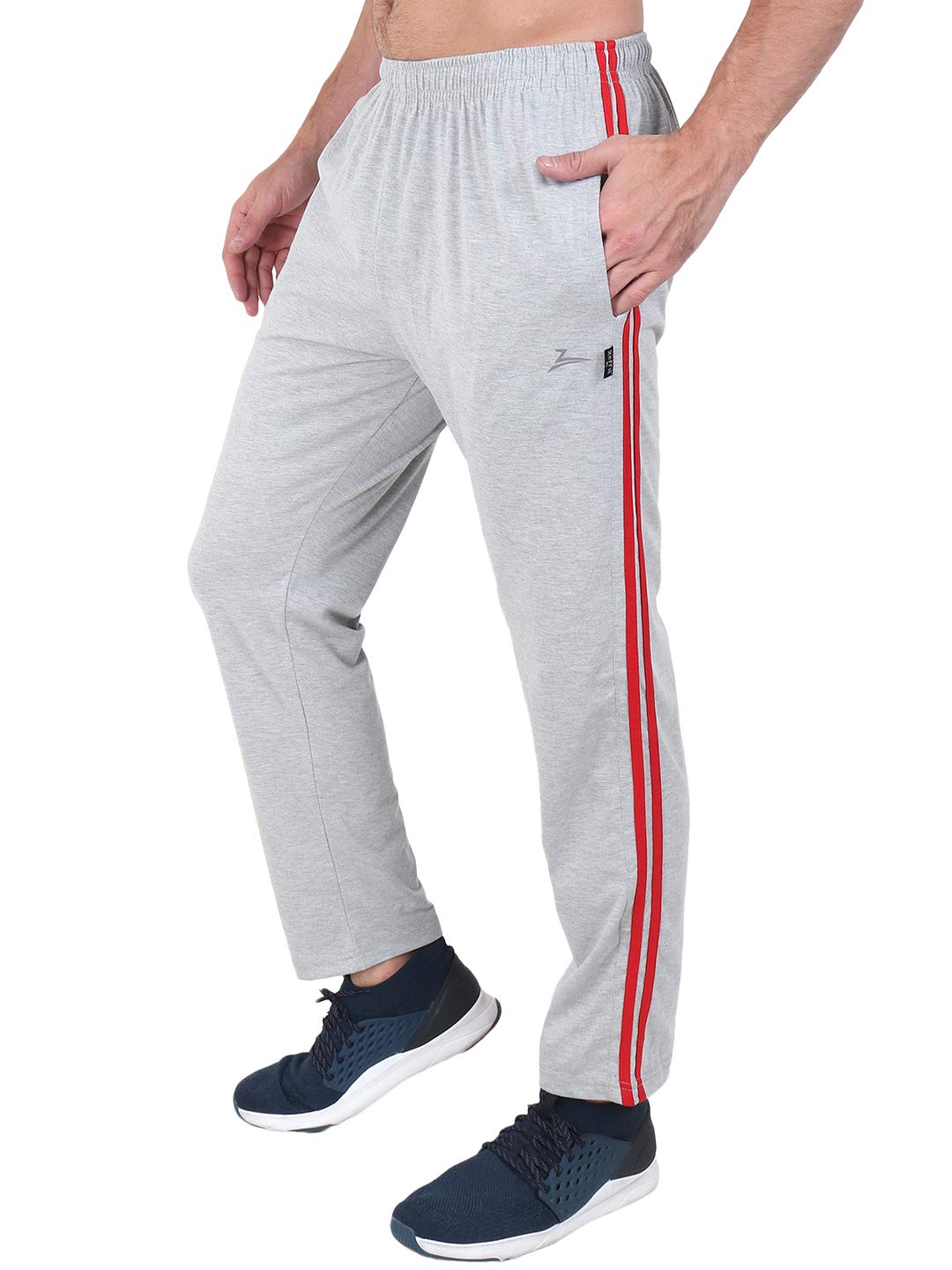 zeffit Men's Pc Cotton Track Pant with Side Tape-picture-24