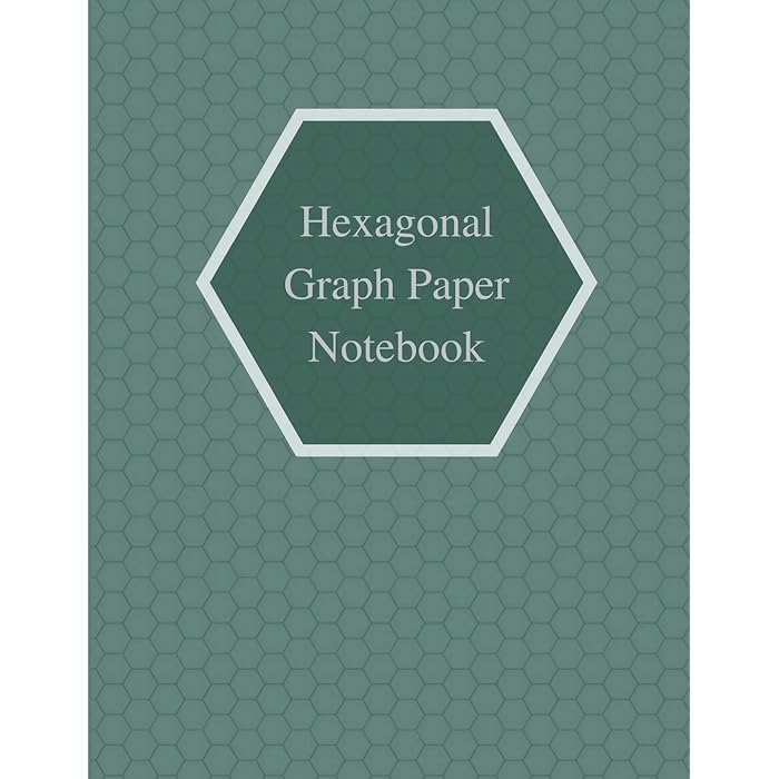 Buy Hexagonal Graph Paper Notebook Small Hexagons Light Grey Grid .4