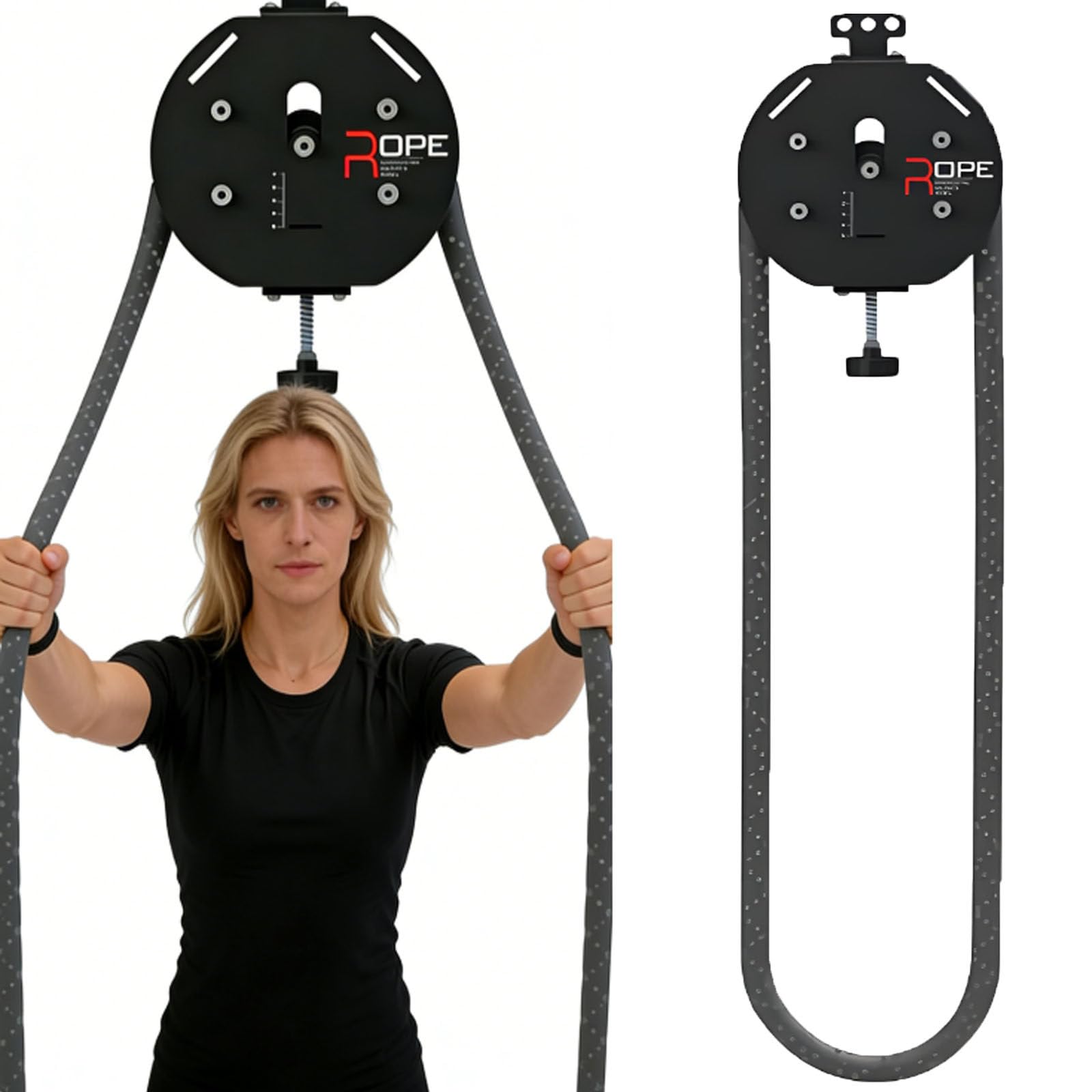 Entrenador De Cuerda Sin Fin Portátil-Máquina De Poleas De Cuerda para Casa Y Gimnasio,Máquina De Cable De Polea,Capacidad De Carga De 150 Kg,Herramienta De Ejercicio De Cuerpo Completo