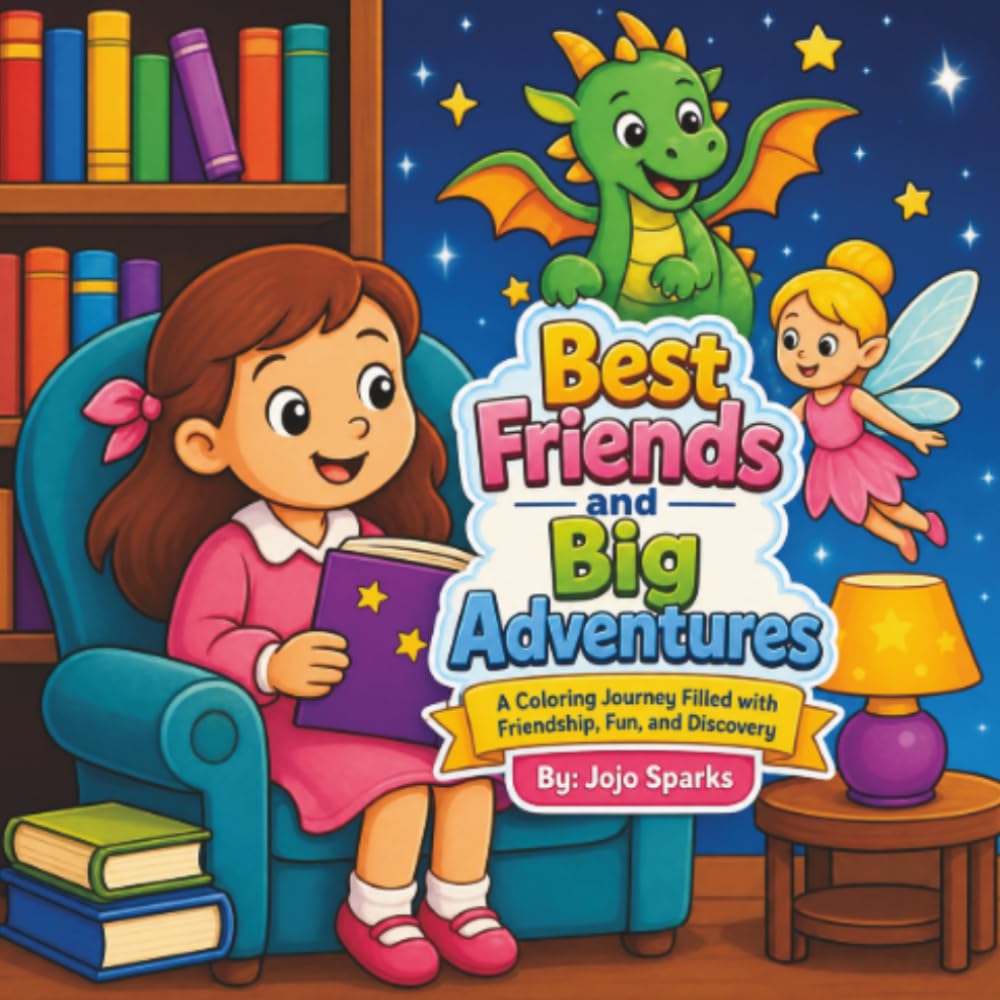 Best Friends and Big Adventures: A Coloring Journey Filled with Friendship, Fun, and Discovery