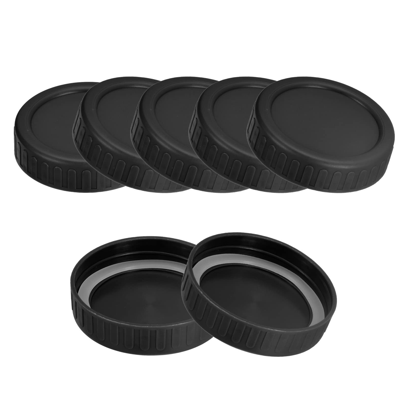 Couvercles pour bocaux Mason uxcell étanches avec joint silicone anti-fuite pour conservation