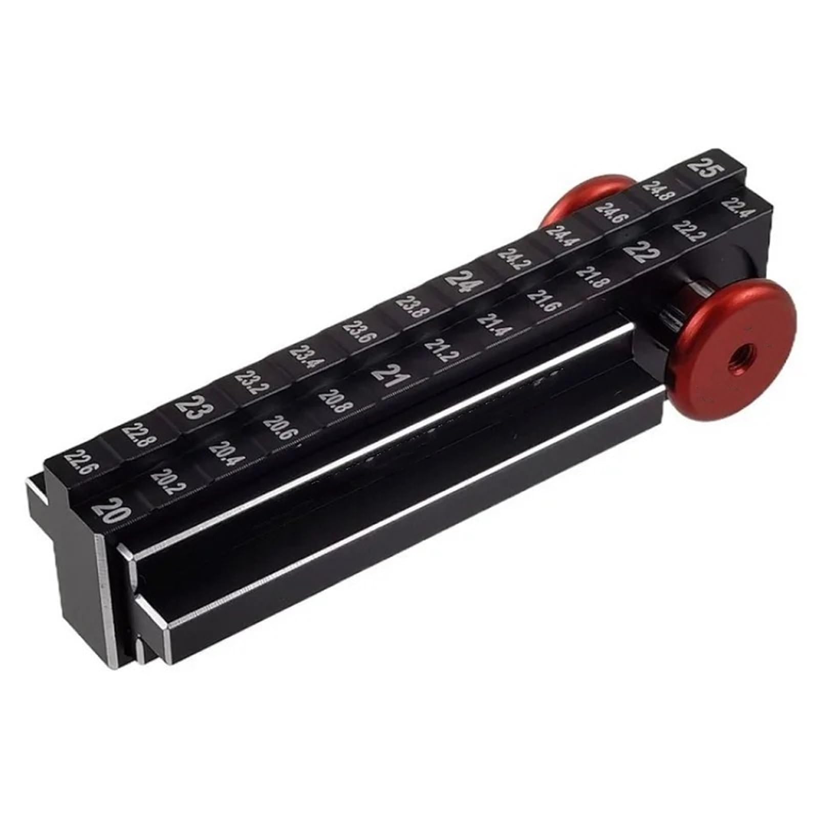 Maquetas RC Para 1/10 RC Herramienta De Regla Altura 20-25mm 10mm Bloques Caída Del Chasis Con Magnetismo Rueda Medición Desmontable Vehículo