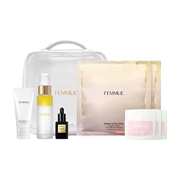 ファミュ　スキンケア3点セット　化粧水・美容液・クリーム Amazon | FEMMUE (ファミュ) スキンケア トラベルキット [コフレ