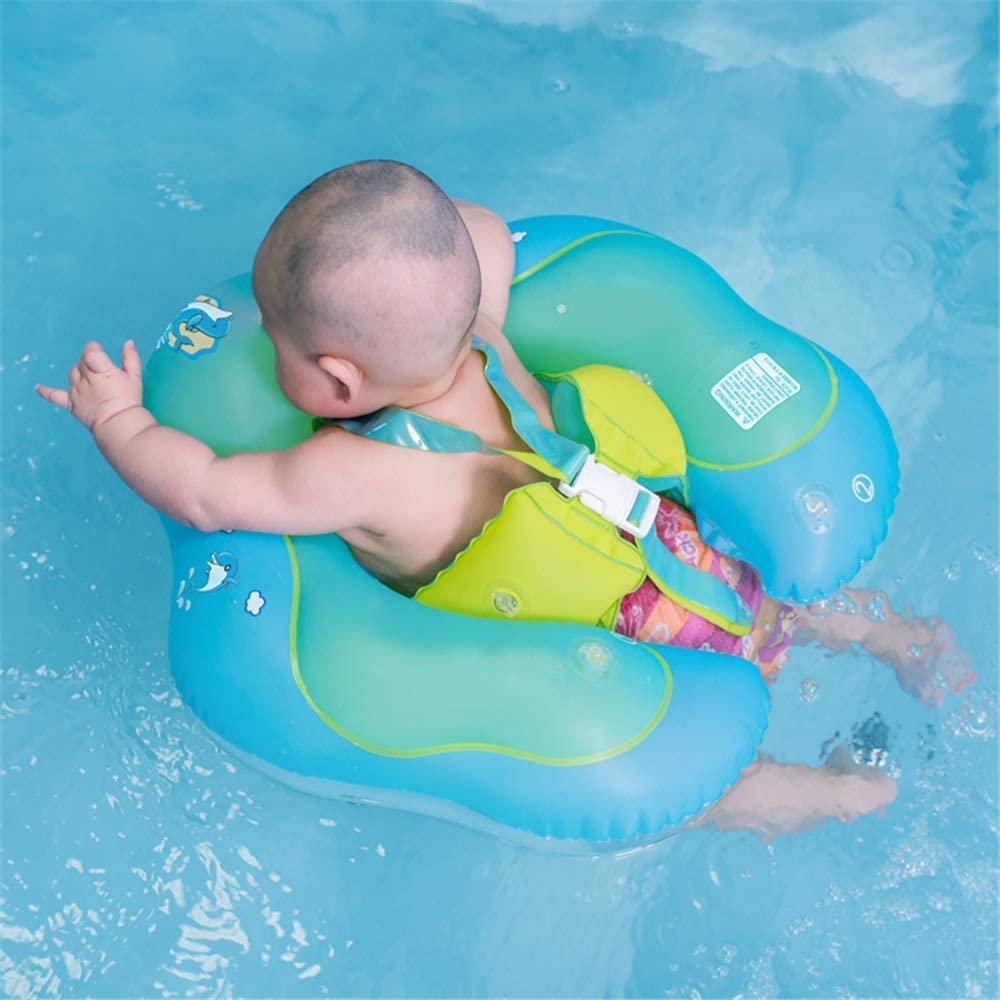 WAMBORY Baby Swimming Float, Baby Swimming Ring, Toddler Swimming Vest, Children Waist Float Ring, U Shape Underarm Design Double Airbags Swimming Lap For Toddlers