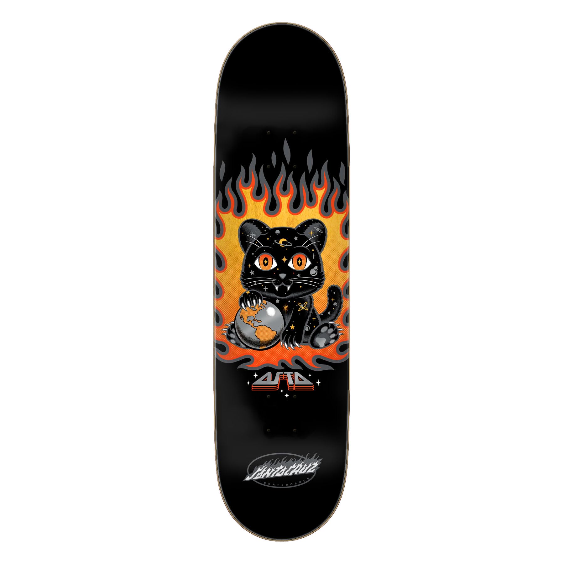 Santa Cruz Asta Space Kitten Twin Pro Skateboard-Decks, 20,8 x 80,3 cm
