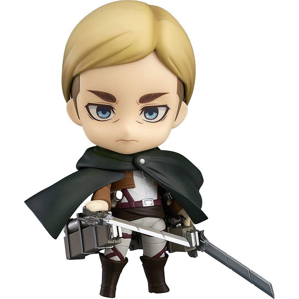 zhaotuoqp Movable Nendoroid Erwin Smith Figure, The Figure is from The Comic Attack on Titan, Standi