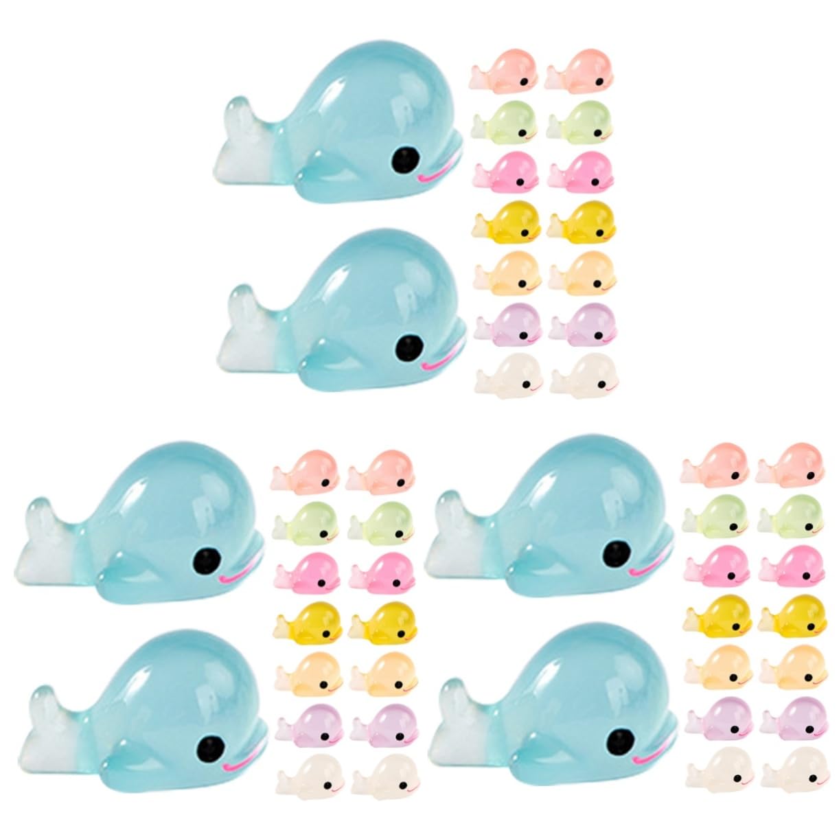Dauphin en résine : lot de 120 mini figurines pour décoration d'intérieur et aquarium