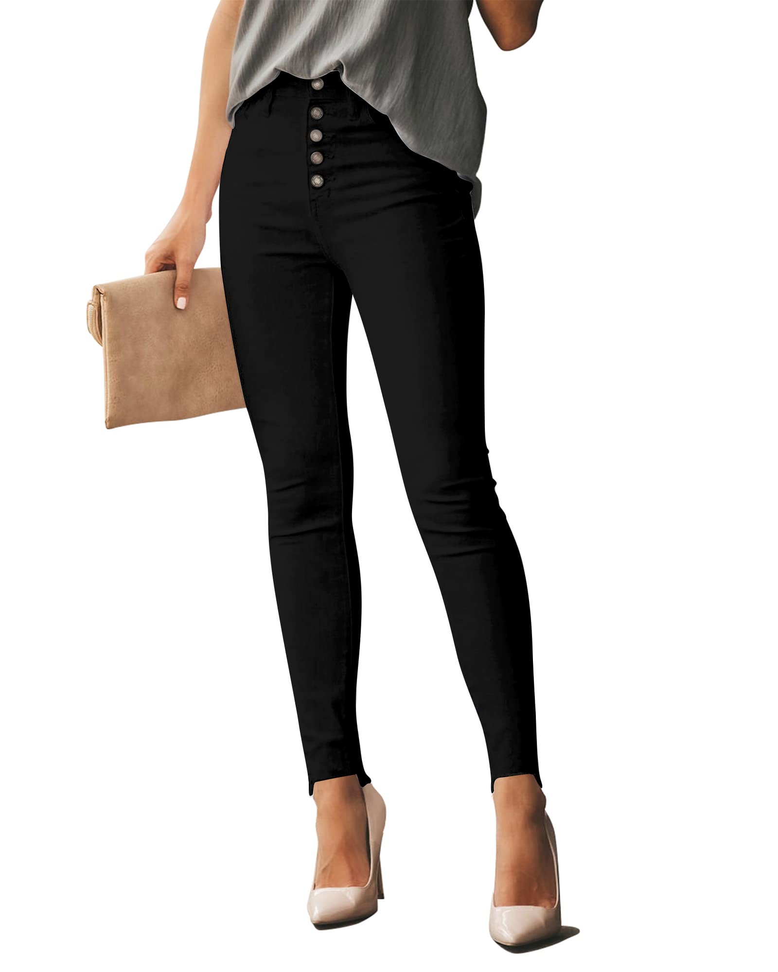 POTILI White Butt Lifting Skinny Jeans