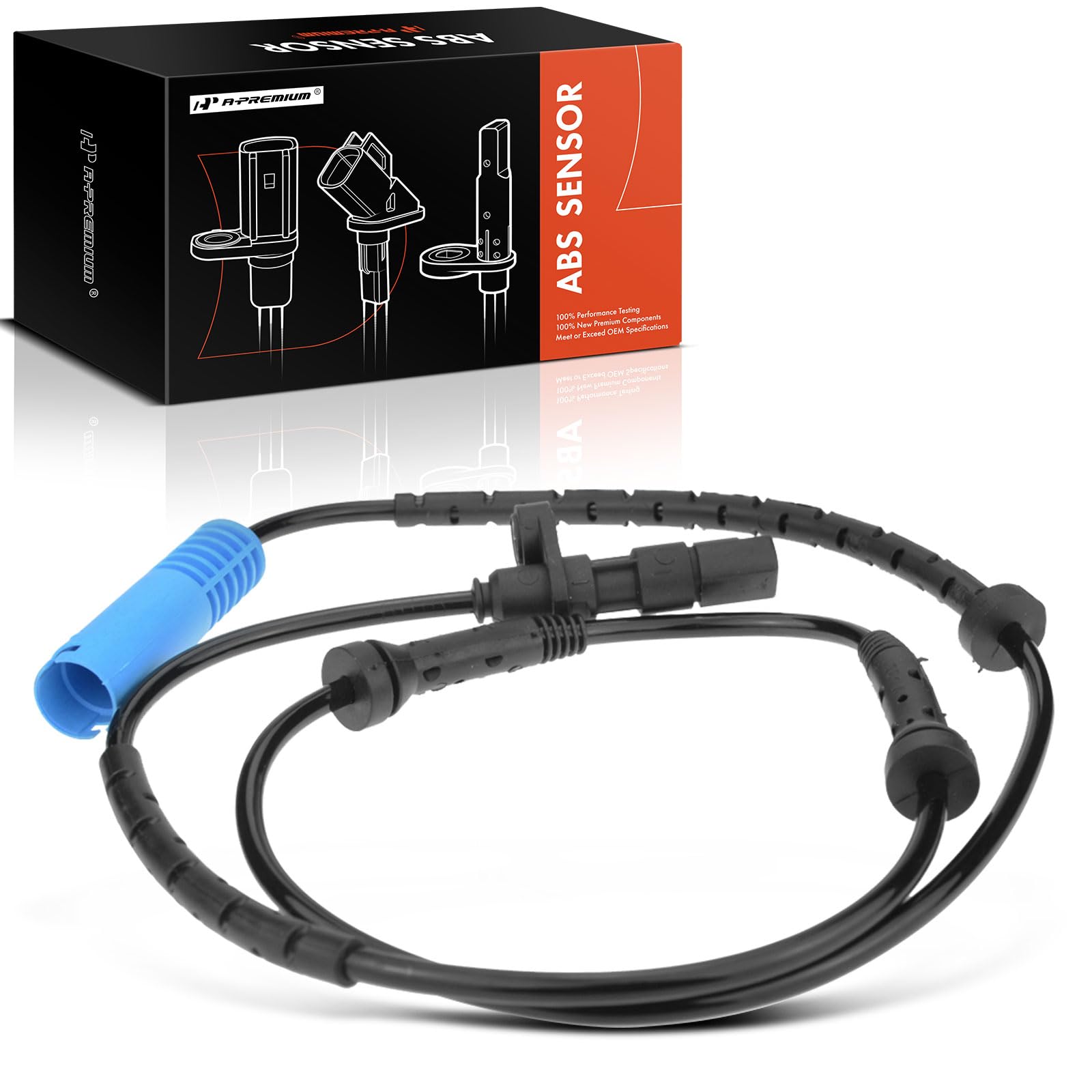 A-Premium ABS Wheel Speed Sensor Compatible with BMW Models - E39 525i 2001-2003, 528i 1999-2000 I6 2.8L, 540i 1999-2003 V8 4.4L, Station Wagon - Rear Driver or Passenger Side, Replace# 34520025720