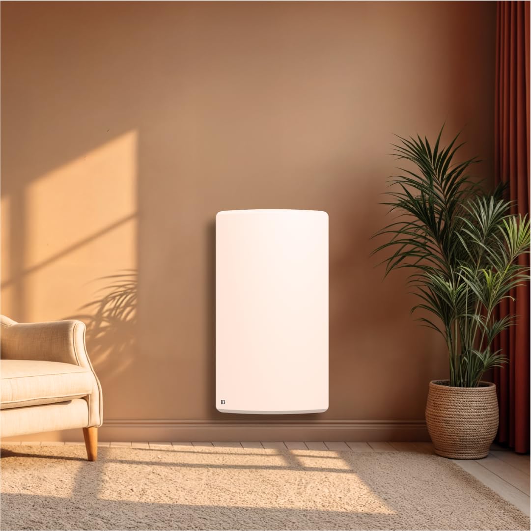 BESTHERM - Radiateur électrique fixe à inertie sèche céramique 1500W ARIA vertical blanc