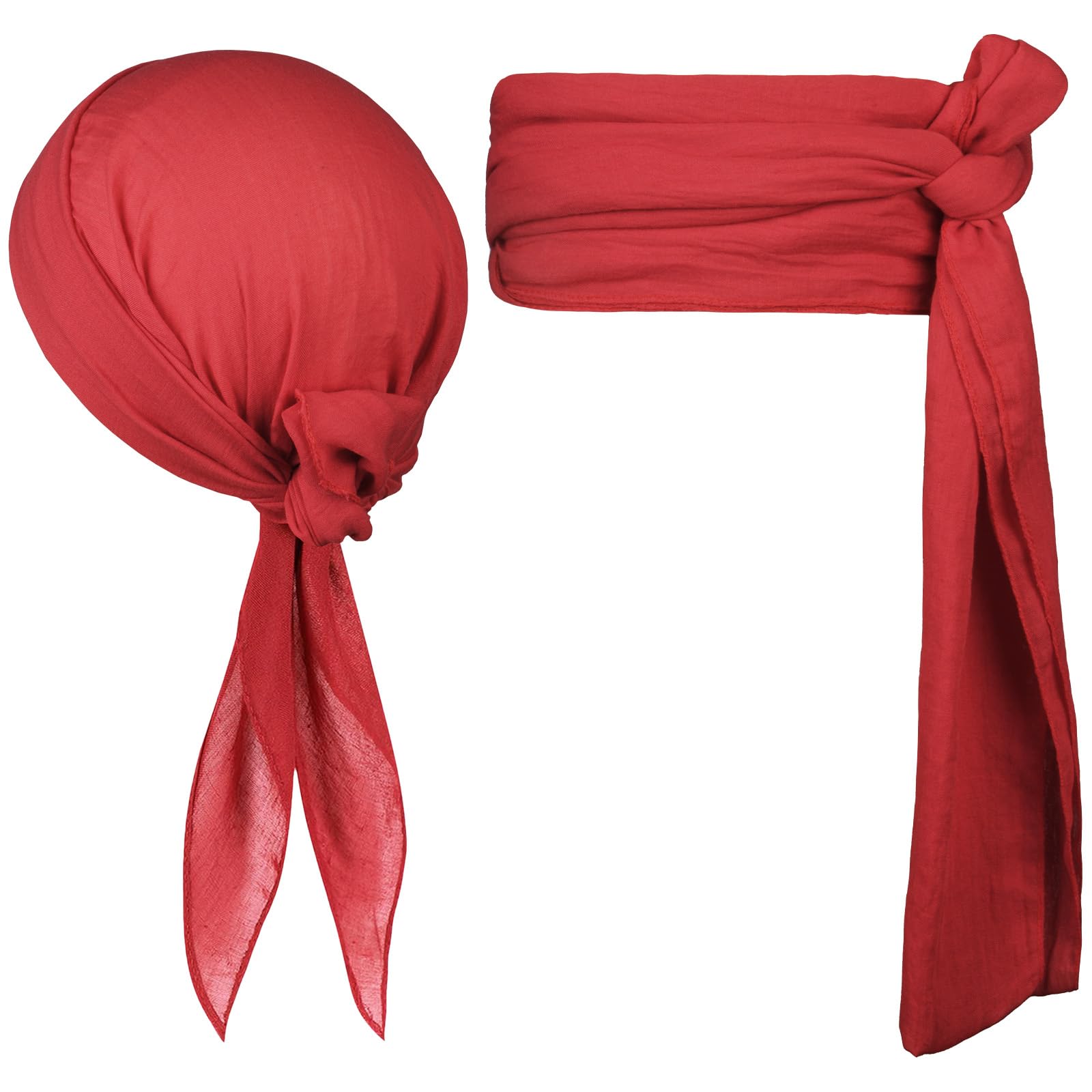 Alaoo Kit Accessori Pirata, Capitano Pirata Costume Accessori, Accessori Costume da Pirata con Cintura Bandana da Pirata, Accessori per Costume da Pirata per Halloween Carnevale Festa