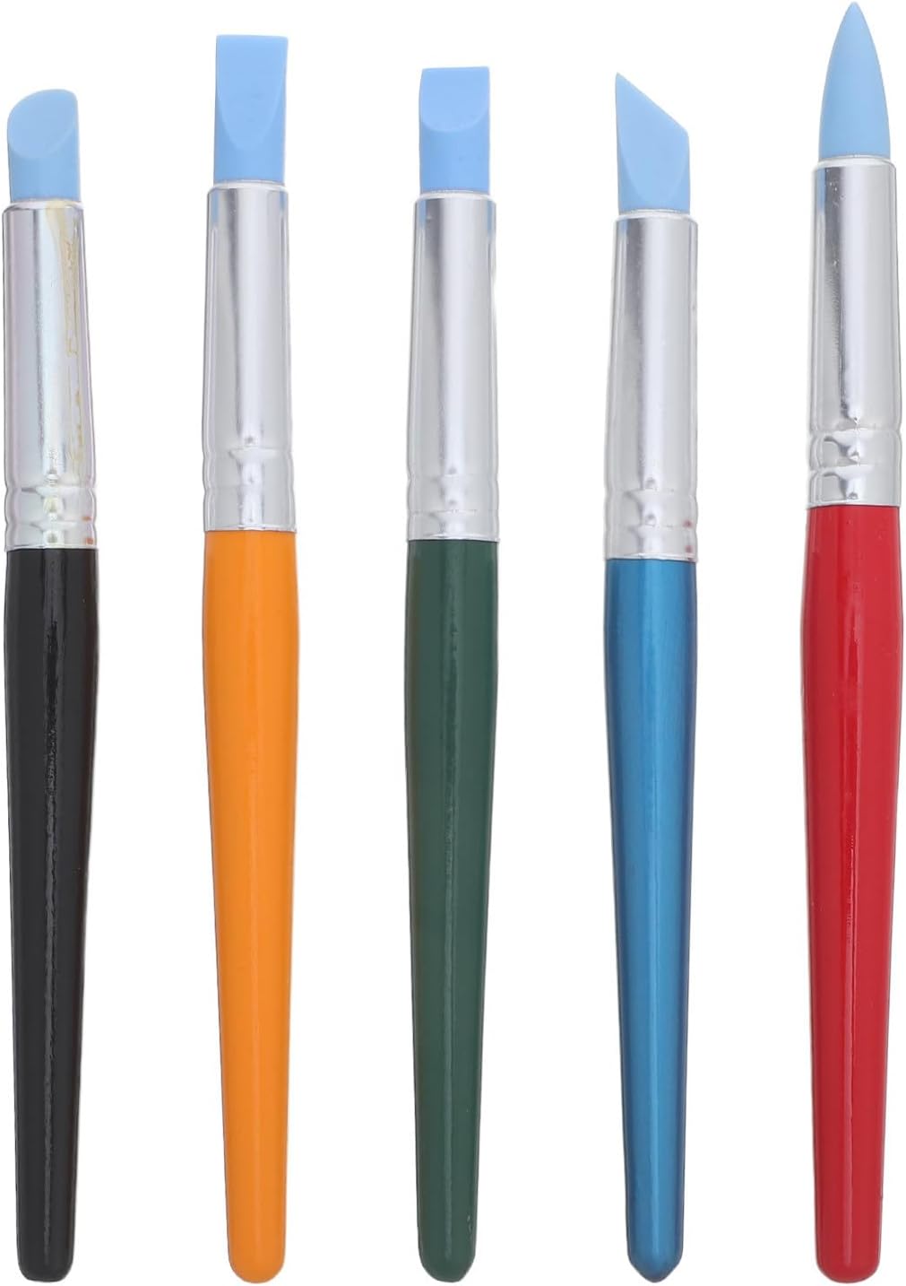 Creative Colorful Rubber Tip Clay Sculpting Tools Set, 5pcs
