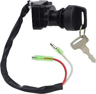 Ignition Key Switch FITS Kawasaki ATV KLF250 Bayou 250 A1 KLF300 Bayou 300 4X4 KVF300 Prairie 300 4X4 B1 A1 KVF400 Prairie 400 4X4 A1 A2 Bayou 220 KLF220 Bayou 300 KLF300 1997-2003