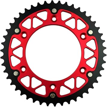 AHL Steel Aluminium Composite Rear Sprocket Compatible with Honda CRF450R CRF450 R 2002-2015 (46 Teeth)